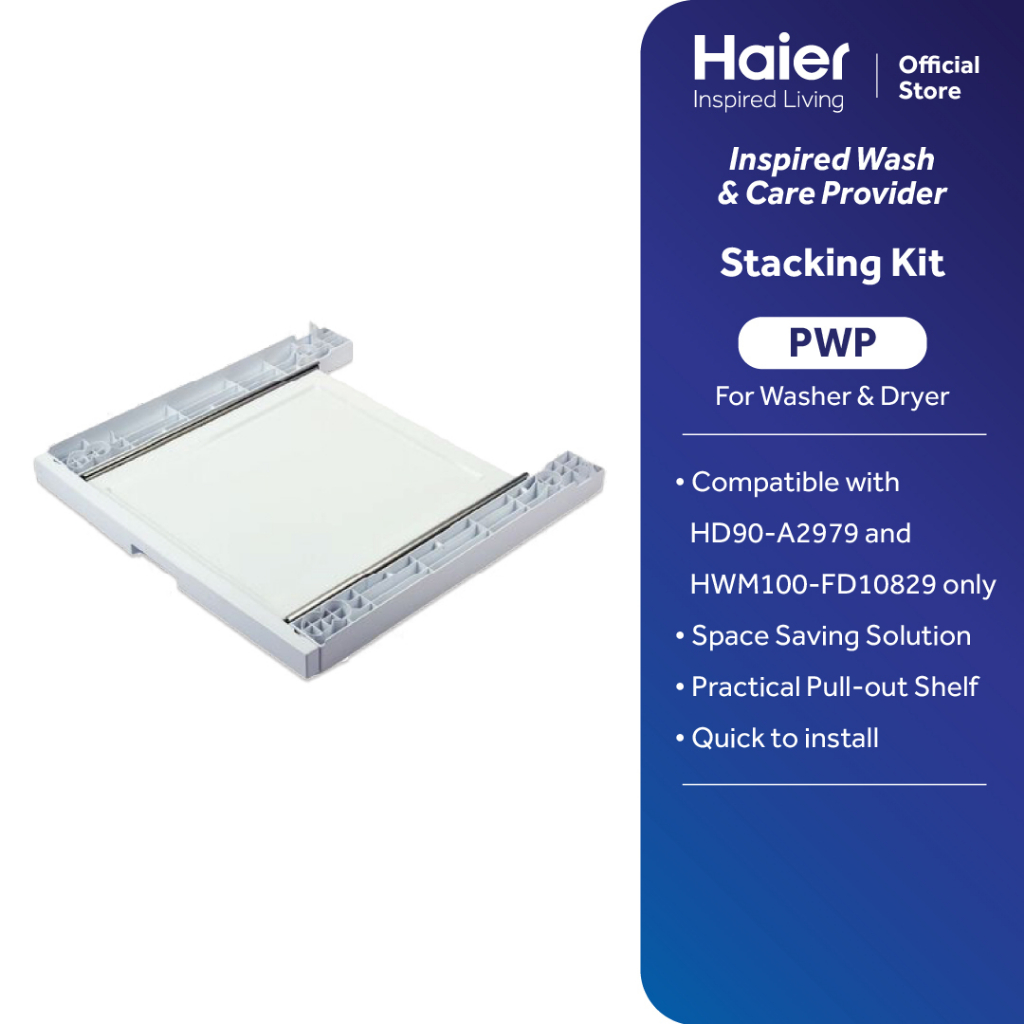 Haier Dryer Stacking Kit by Fisher & Paykel Compatible with HD90A2979 and HWM100FD10829