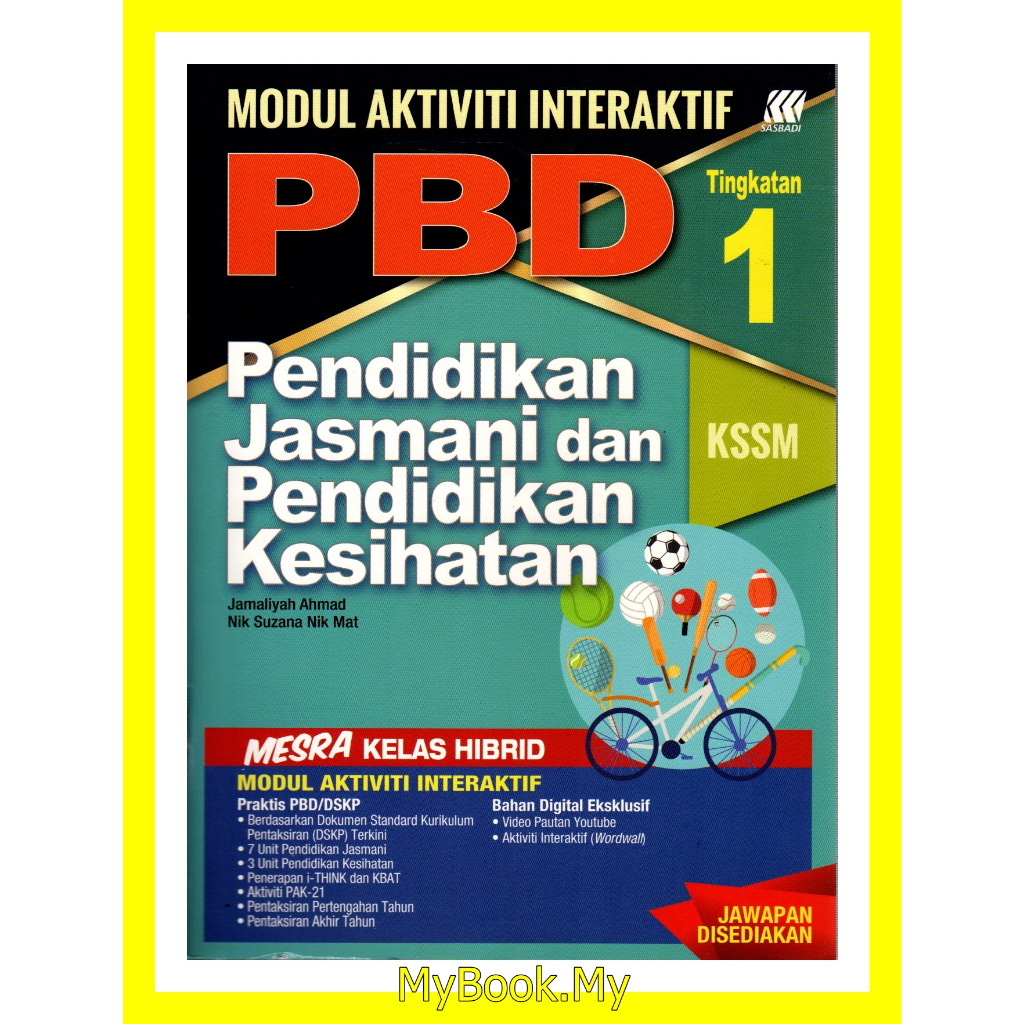 Baru Myb Buku Latihan Modul Aktiviti Interaktif Pbd Tingkatan 1 Uasa Jasmani And Kesihatan 