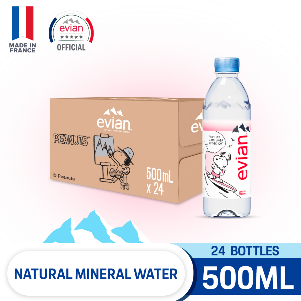 evian x Snoopy Natural Mineral Water Limited Edition (24 x 500ml