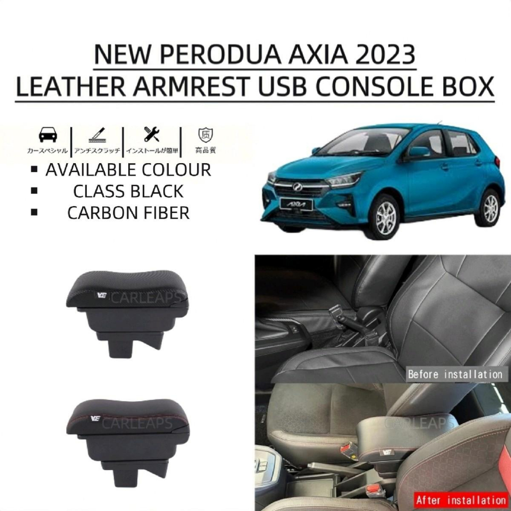 TCS NEW PERODUA AXIA 20232024 ARMREST CONSOLE BOX CAR ACCESSORIES