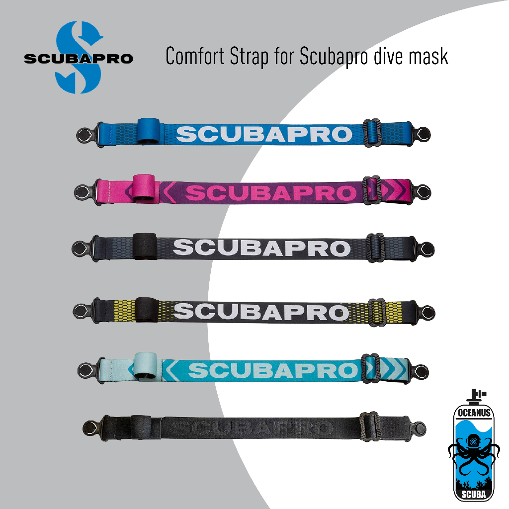 SCUBAPRO Comfort Strap, Mask Strap for Scuba Diving Mask, Diving Mask