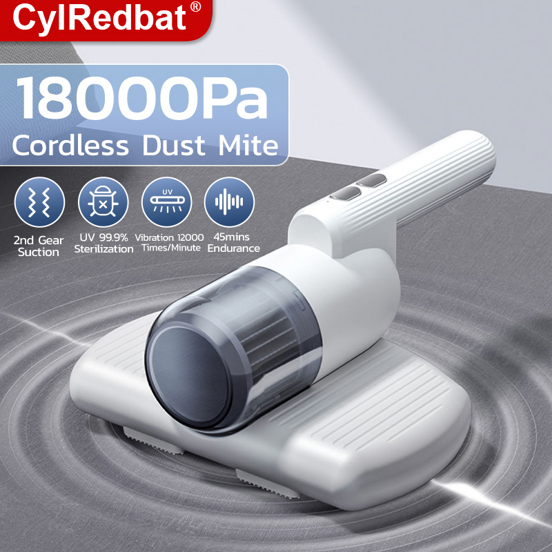 CylRedbat 18000Pa Cordless Dust Mite Vacuum Cleaner Anti DustMite UV