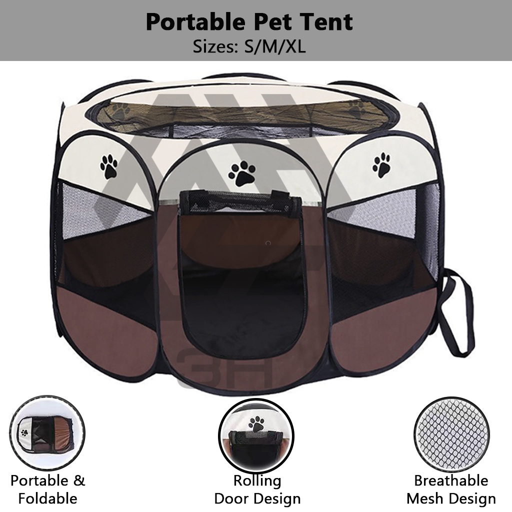 3H GoPawl Portable Cat Tent/Folding Cat House /Outdoor Travel Pet Tent/ Cat&Dog Cage/Khemah