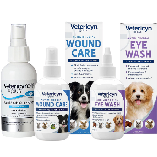 Vetericyn Wound and Skincare Liquid Spray | Plus VF Hydrogel | Eye Wash ...