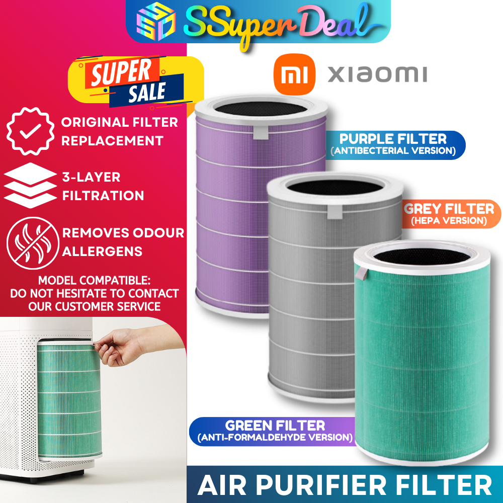 Replacement Air Filter For Xiaomi Mi Air Purifier 1 2 2S 2C 2H 3 3S 3C 3H  Mijia Air Filters Carbon HEPA Replacement