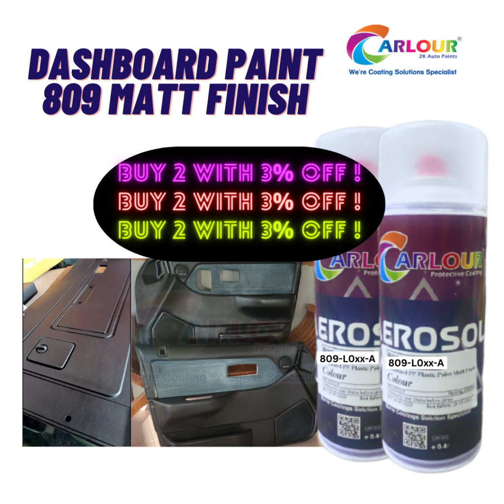 [Buy 2 with 3 Off] Dashboard Door Panel Paint (Cat Pintu Dashboard
