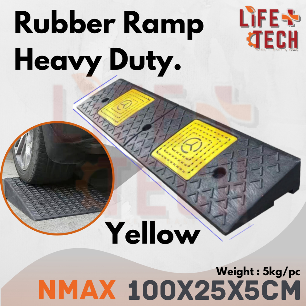 Heavy Duty Wheelchair Threshold Step Ramp Mat / Rubber Ramp / Tanjakan ...
