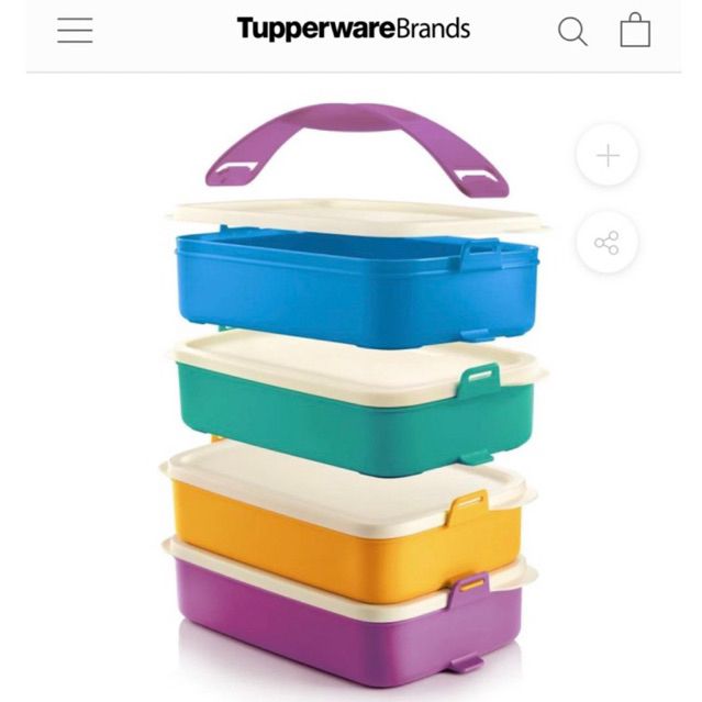 Tupperware [READY STOCK] Click To Go with handle (4) 900ml | Shopee ...