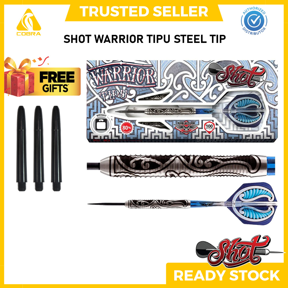 Warrior Tipu Precision Soft Tip Dart Set - 80% Tungsten