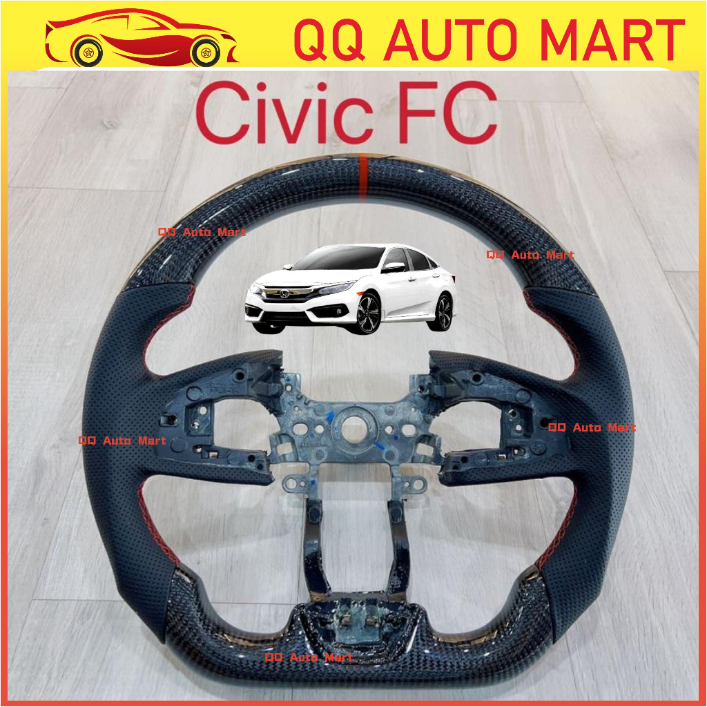 Honda Civic Fc 20162021 High Quality Carbon Steering Wheel Shopee Malaysia