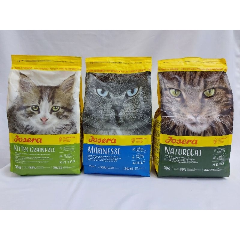 josera 2kg dry cat food kitten / naturecat / marinesse / culinesse dry