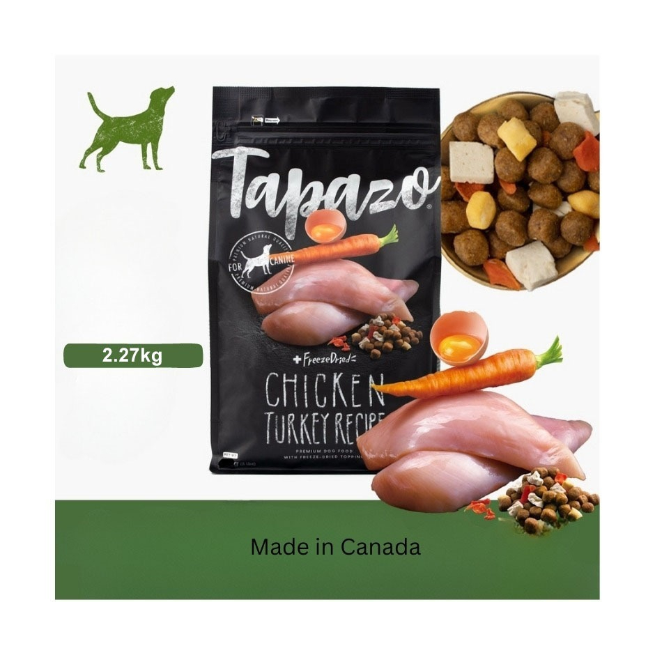 Tapazo Premium Dog Food with Freeze Dried Topping Health Natural