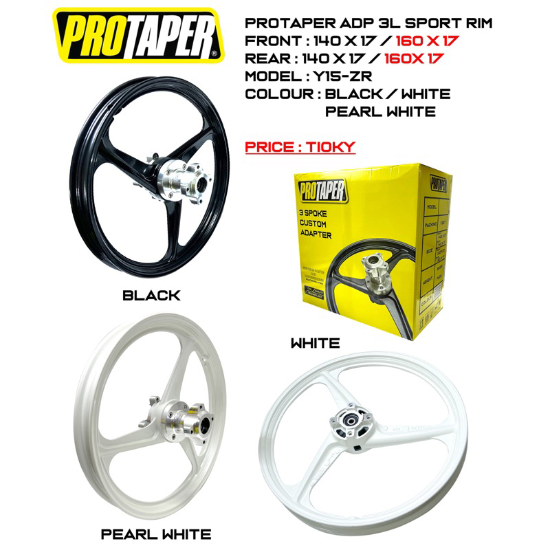 PROTAPER Y15/LC ADP 3 SPOKE CUSTOM SPORT RIM | Shopee Malaysia