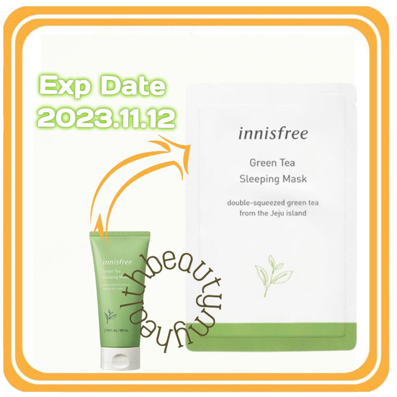 Innisfree Green Tea Sleeping Pack 3ml | Shopee Malaysia