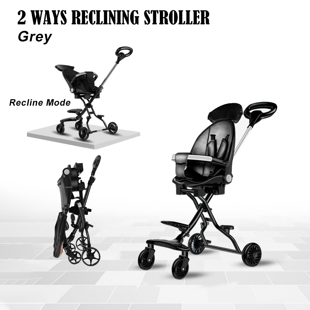 🔥Free Ship🔥 Stroller Baby Big 4 Wheels Lightweight Foldable Stable Soft Seat Kids Magic