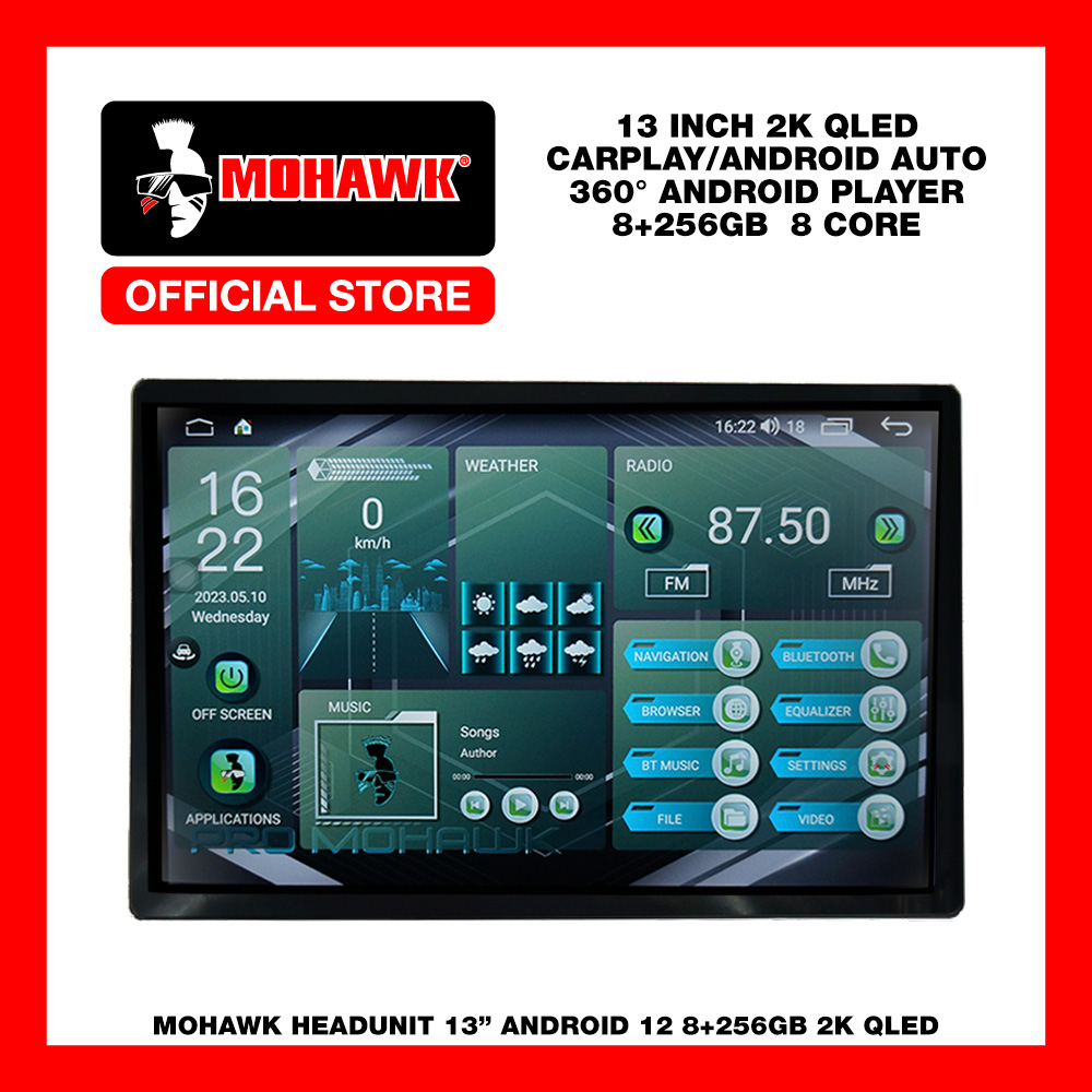 MOHAWK Car Audio MAX Series Android Player 13 Inch Green Edition Built In DSP Shopee Malaysia