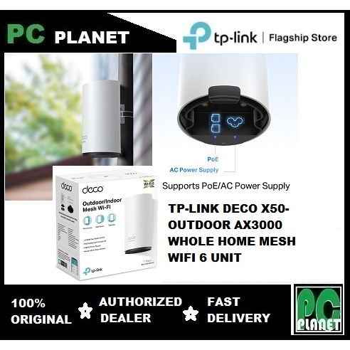TP-LINK Deco X50-Outdoor Hot Buys AX3000 Outdoor Whole Home Mesh WiFi 6 ...