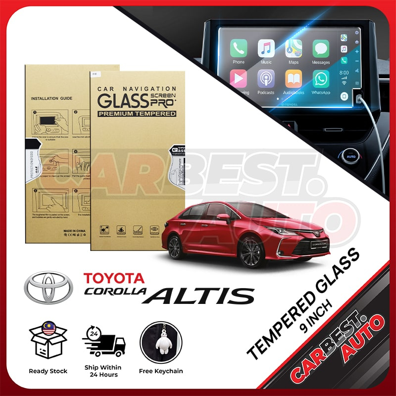 TOYOTA COROLLA ALTIS 2020 2023 Head Unit Tempered Glass Screen