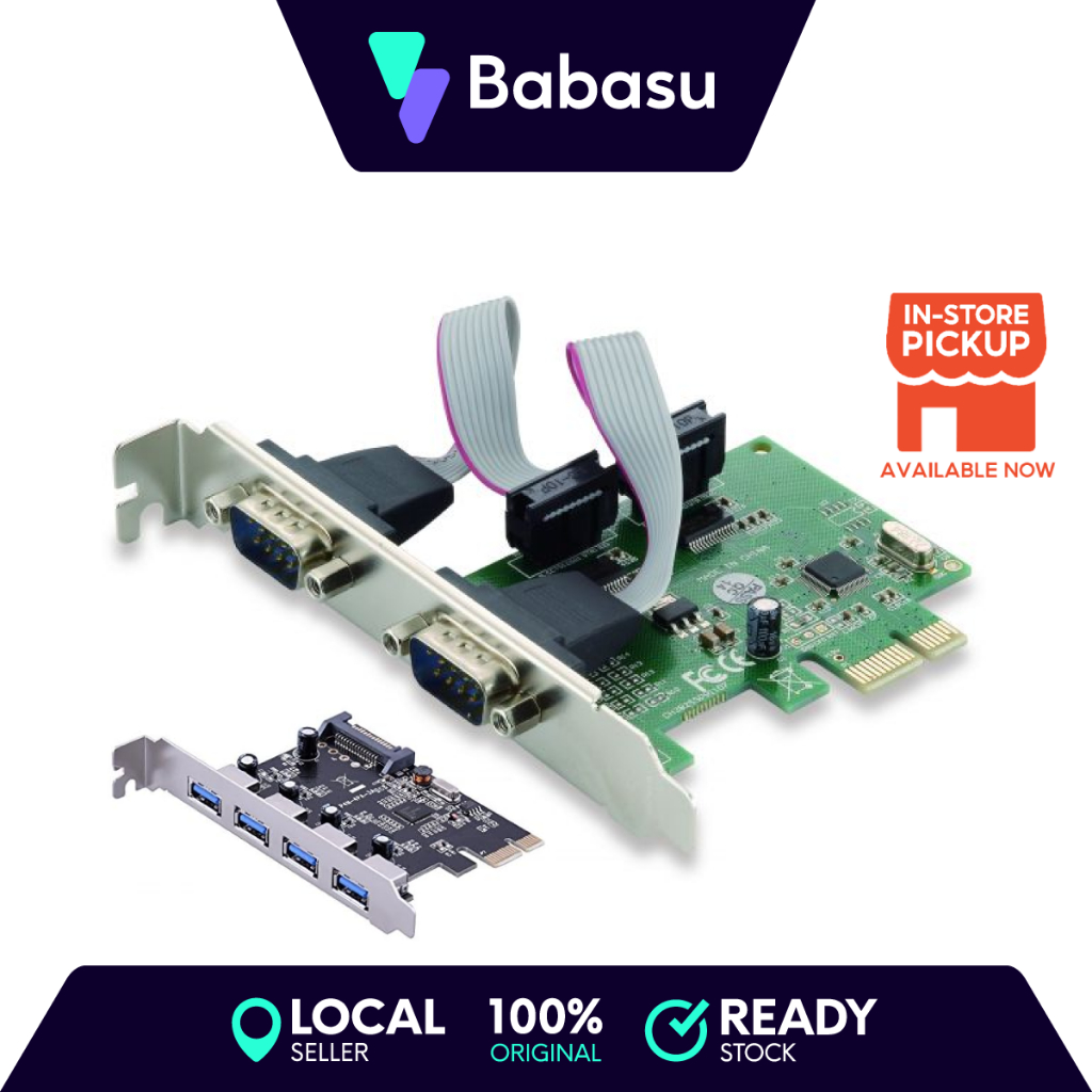 USB 3.0 2 Port PCI Express RS232 Serial Adapter Card/PCIE Parallel