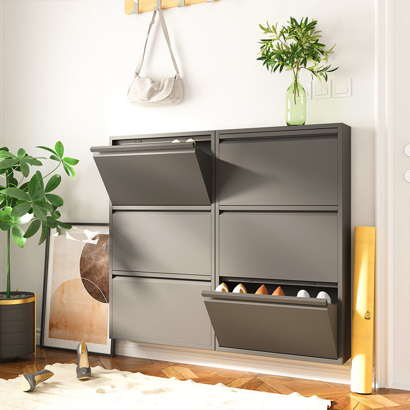 Ready Stock Shoe Cabinet Multi Layer Large Capacity Ultra-Thin Metal ...