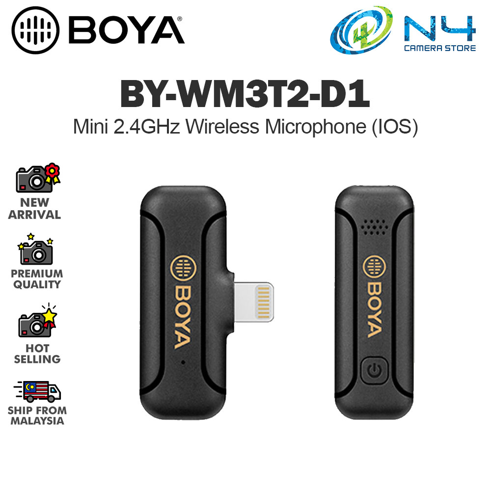 BOYA BY-WM3T2-U1 / BY-WM3T2-D1 Digital True-Wireless Microphone System ...