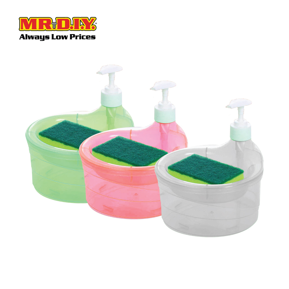 (MR.DIY) Soap dispenser and sponge holder 2 in 1 | Shopee Malaysia