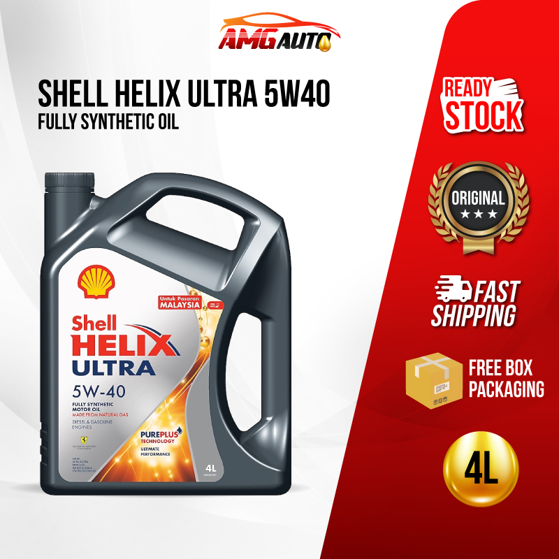 SHELL HELIX ULTRA 5W40 FULLY SYNTHETIC ENGINE OIL ORIGINAL Motor Oil ...