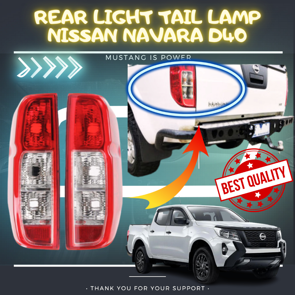 REAR LIGHT TAIL LAMP NISSAN NAVARA D40 2005~2014 THAILAND 4X4 | Shopee ...