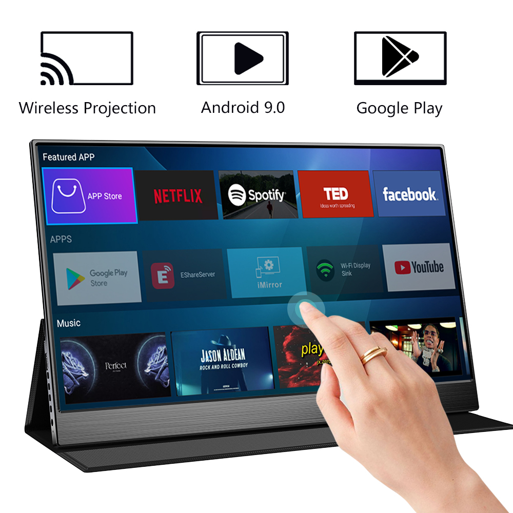 【Local Delivery】EGOBAS 15.6 WiFi Portable Monitor/Touchscreen/Android 9 ...