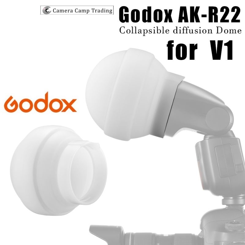 Dôme De Diffusion Godox AK-R22 - Pour Flashs V1/AD100PRO/AD200PRO - Silicone Pliable