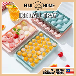 🏠READY STOCK🏠33 Holes Ice Ball Tray Ice Tray Ice Cube Maker Round Ice Mould Baby Food Puree Mold Container Lid Bekas Ais