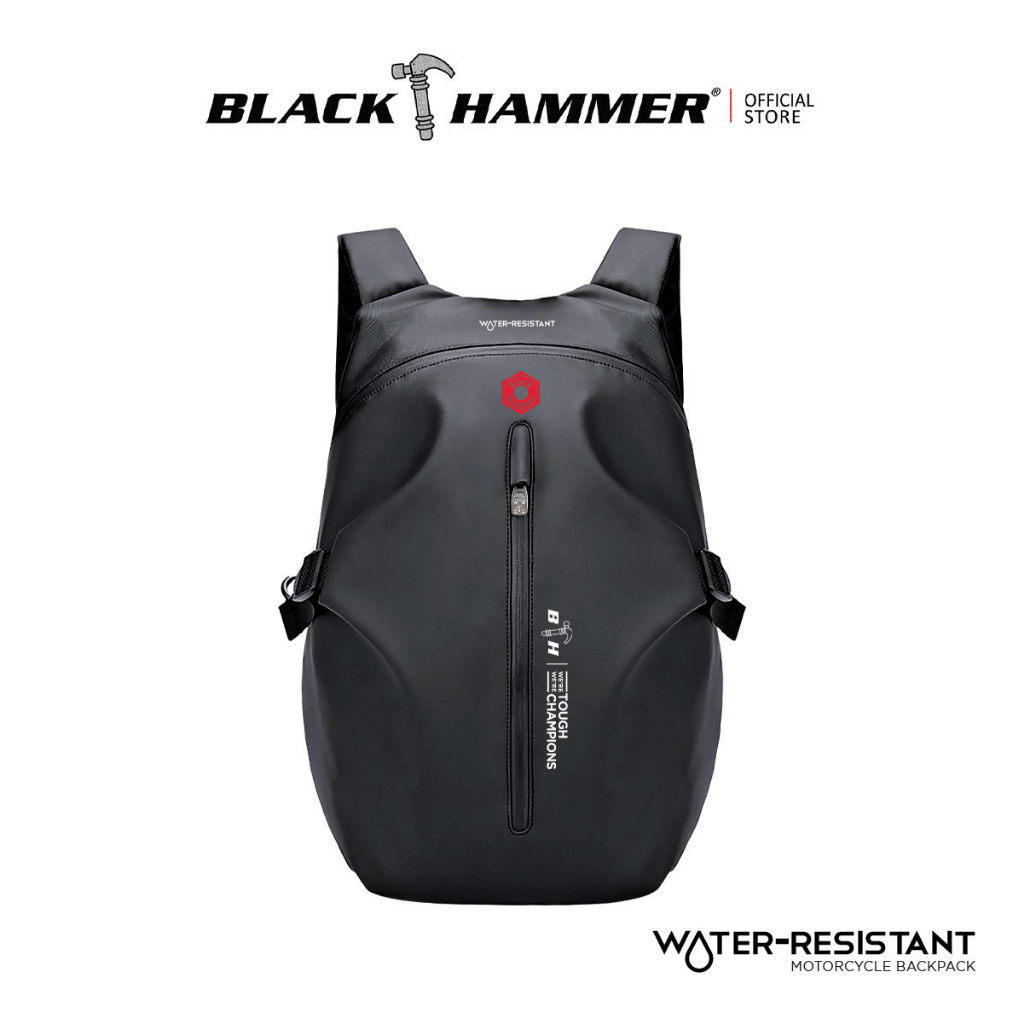 Black Hammer Men Motorcycle Water Resistant Backpack WK001 | Shopee ...
