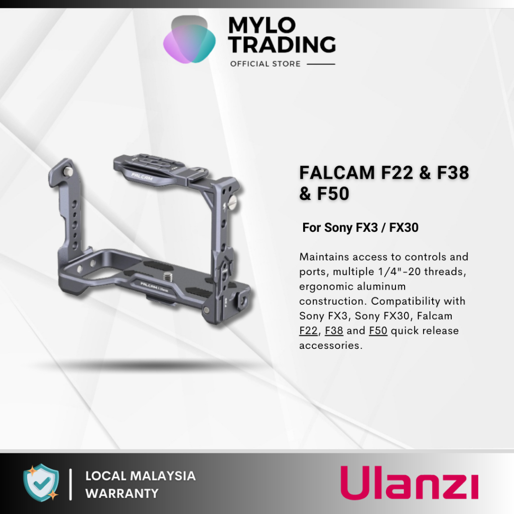 Ulanzi Falcam F22 & F38 & F50 Quick Release Camera Cage V2 For Sony FX3