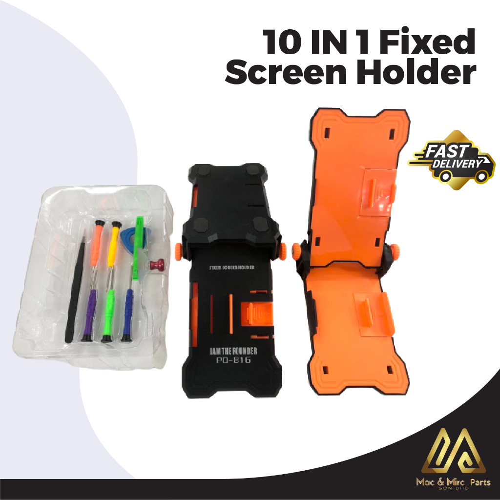 10 IN 1 Fixed Screen Holder PO816 Repair Tool Screen Circuit Board Adjustable Smart Phone