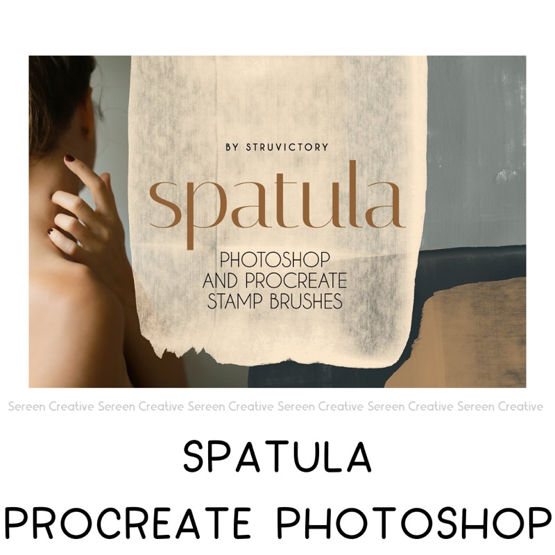 P570 Spatula & Procreate Stamp Brushes (Gouache texture stamp