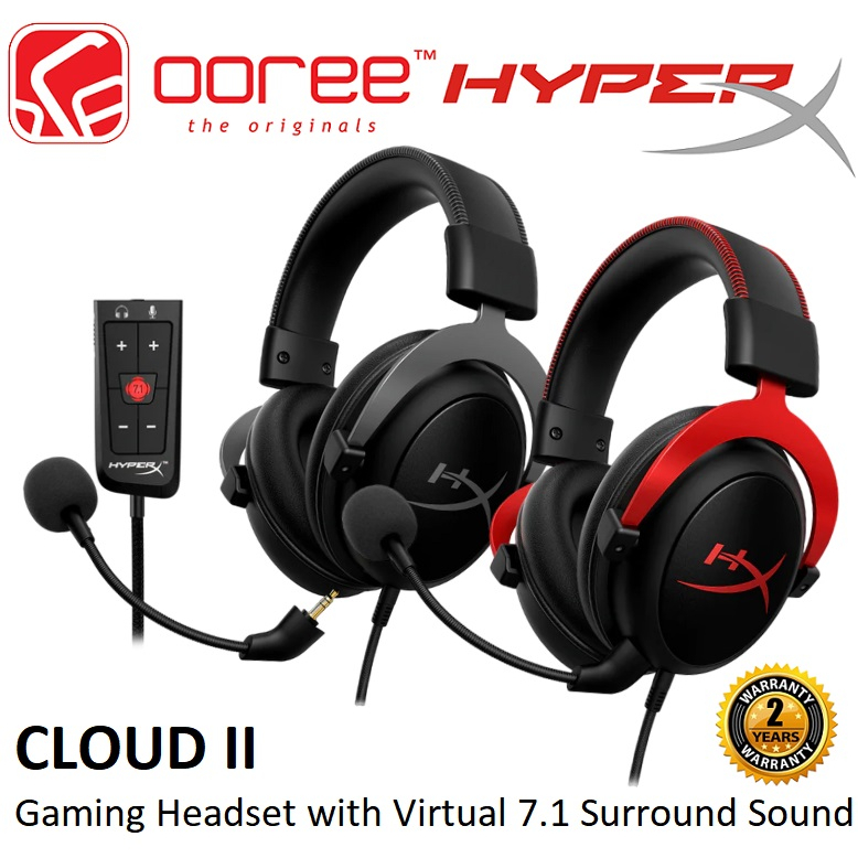 HYPERX HYPERX CLOUD II / CLOUD III WIRED GAMING HEADSET HEADPHONE WITH