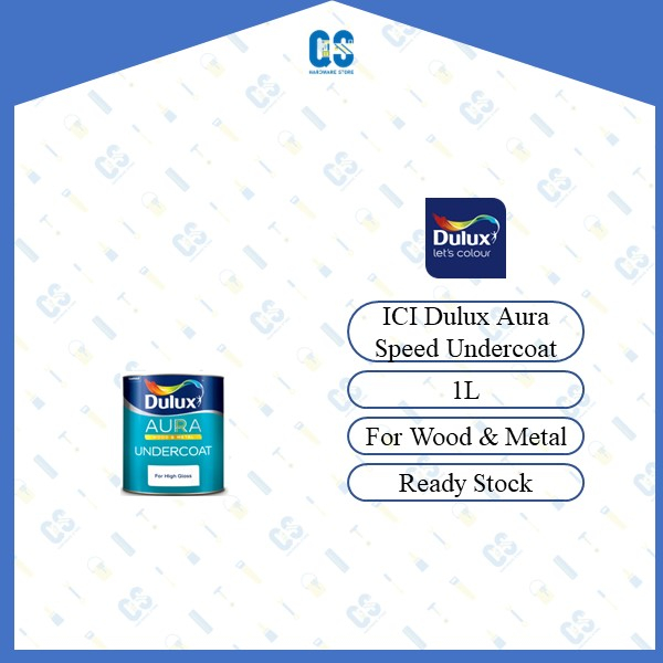 Dulux ICI Aura High Gloss Speed Undercoat 1L (101 White) Perfect