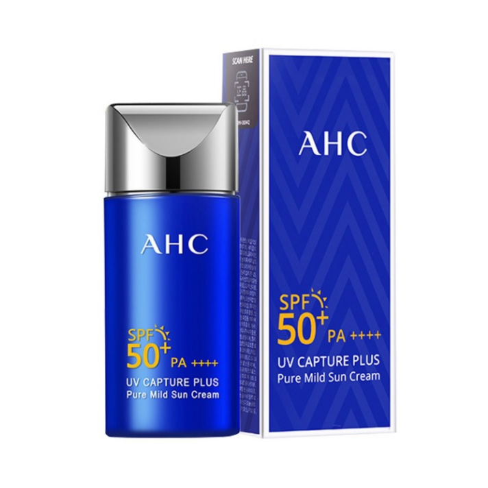 AHC UV Capture Plus Pure Mild Sun Cream SPF+ 50 PA++++ 50ML | Shopee ...