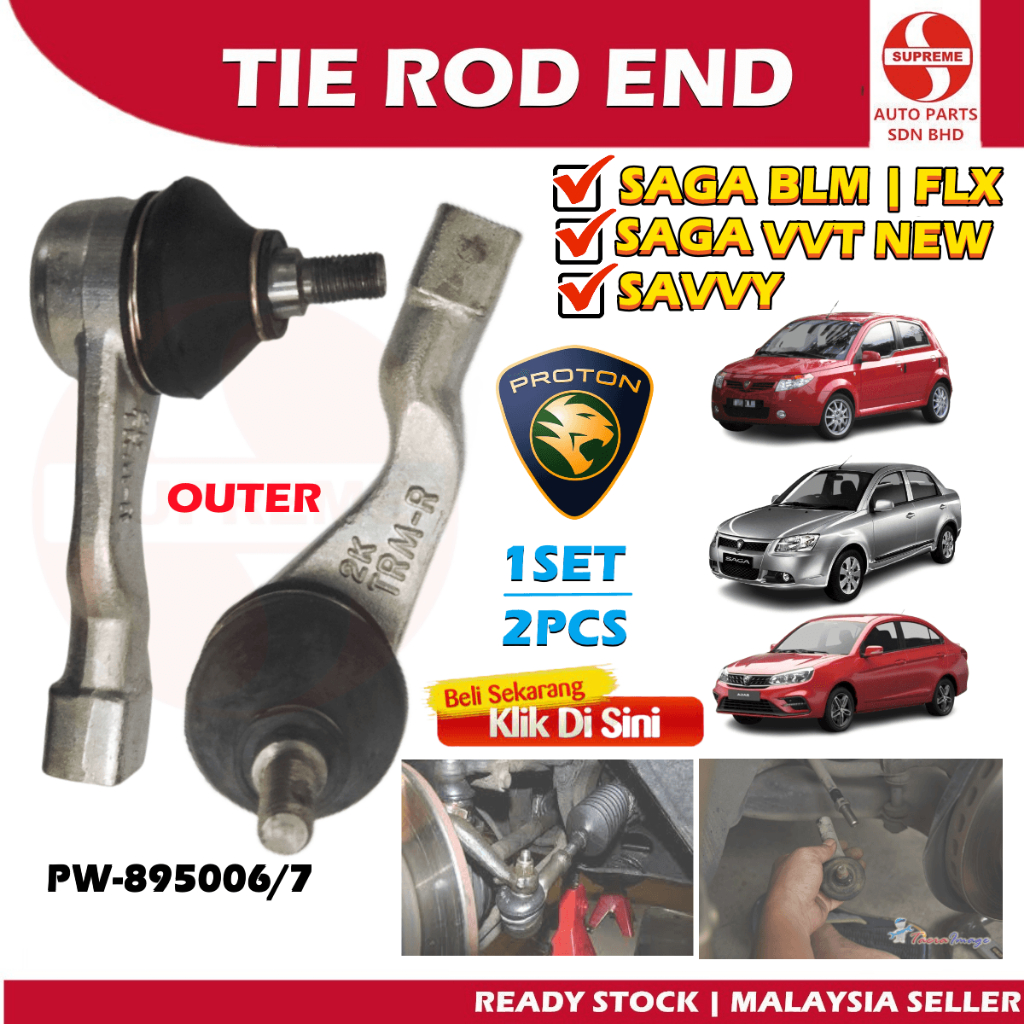S2U Steering Rack Tie Rod End Outer Inner Proton Saga BLM FL FLX VVT