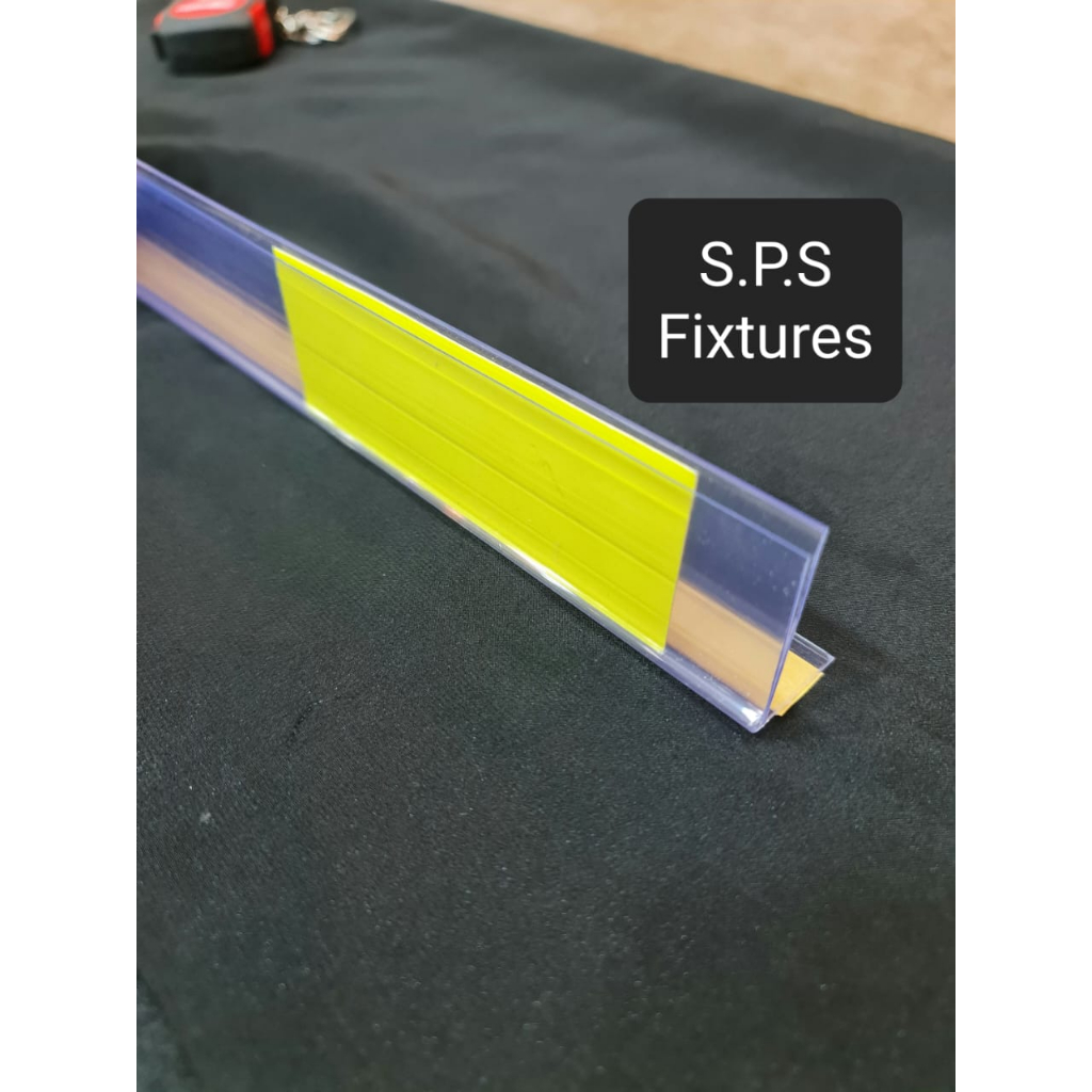 5 Pcs Data strip / Label Holder Shelf with tape selfadhesive for