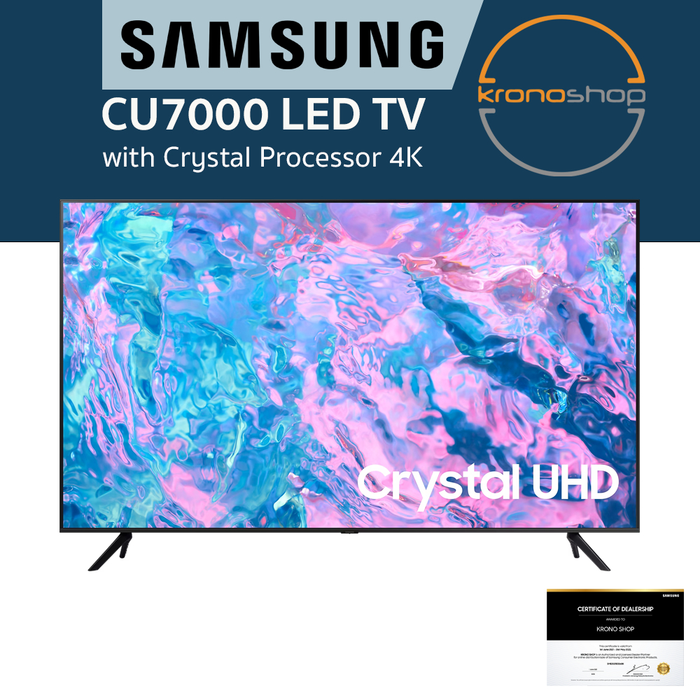 SAMSUNG CU7000 65 Inch 4K UHD Smart TV Crystal Processor 4K ...