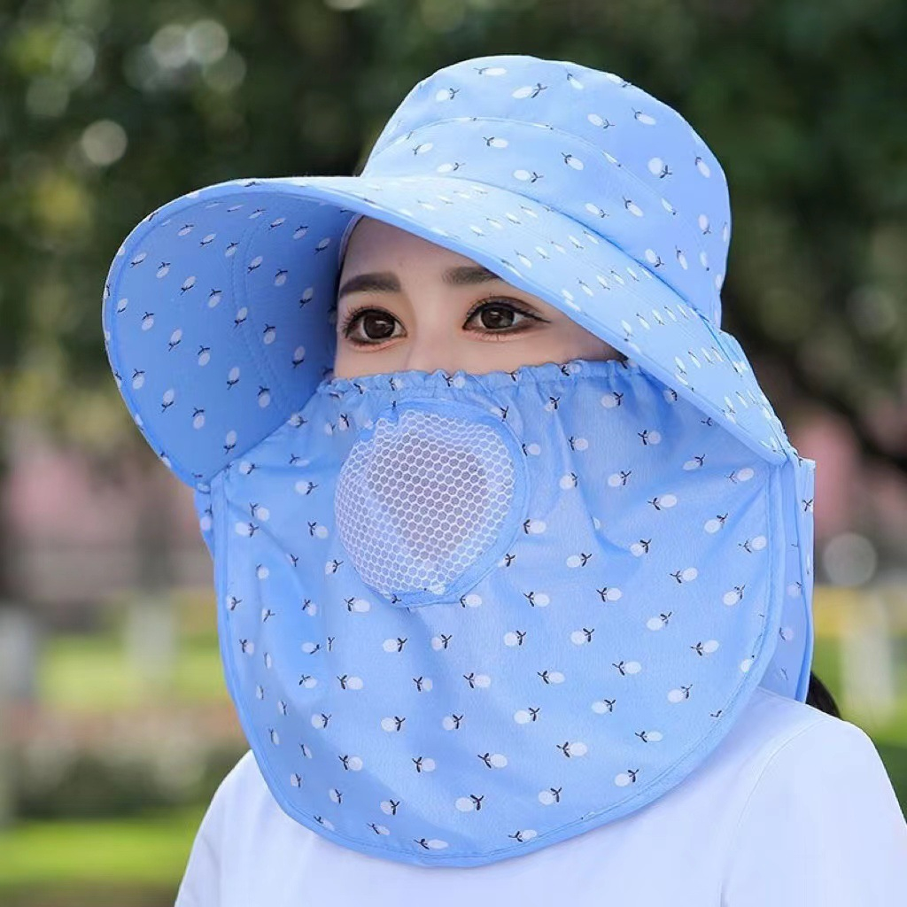 TOPI PEREMPUAN TOPI KEBUN TOPI SUKAN SUN HAT TOPI UV PROTECTION ...