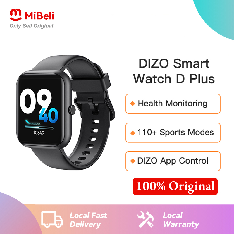 realme DIZO Watch D Plus DW32101 Display 1.85 inch 150+ Sports Smart ...