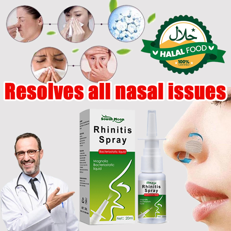 Cure rhinitis 鼻炎喷雾 Rhinitis Herbal 鼻窦炎 Antibacterial Spray Rhinitis