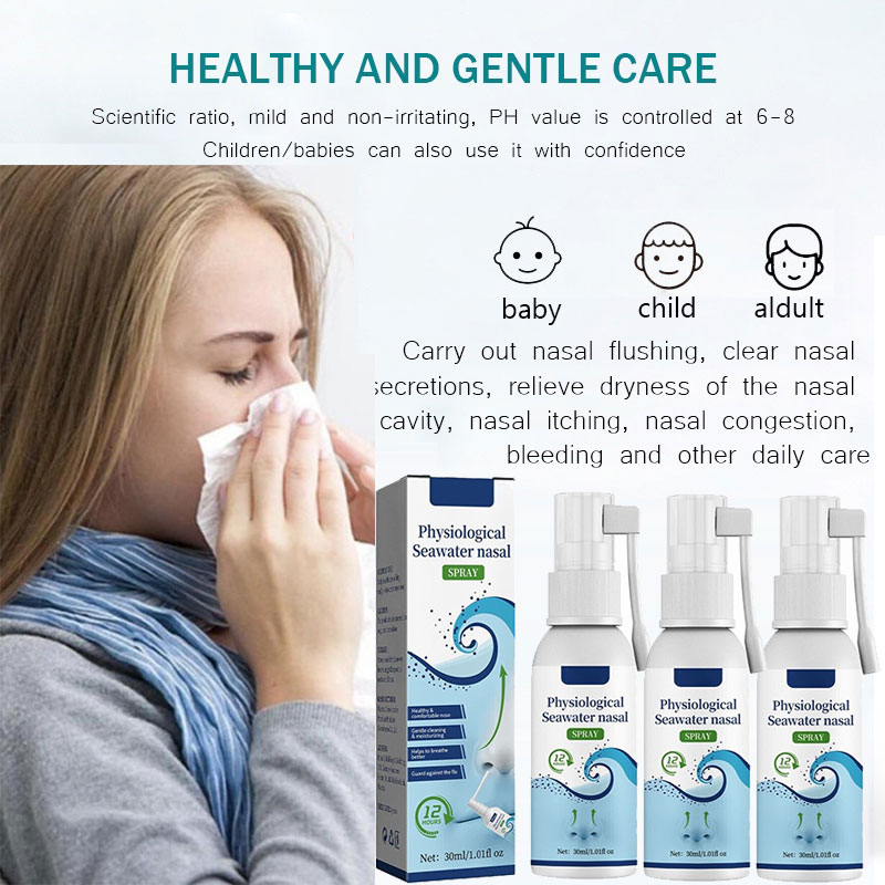 Ubat Resdung Sea Salt Nasal Spray Fast Relief ubat Hidung Babies