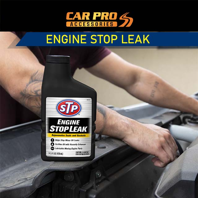 STP ENGINE STOP LEAK Stop Minor Oil Leaks & Lubricates engine parts ...