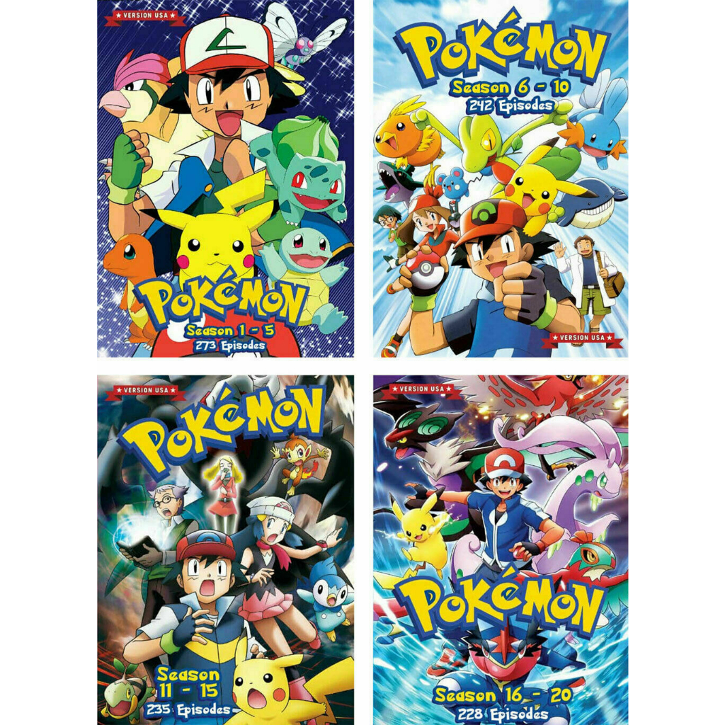 Anime DVD Pokemon Complete Series Season 1-20 Vol.1-978 End (USA Version) +  Movie 1-23 + 3 Special | Shopee Malaysia