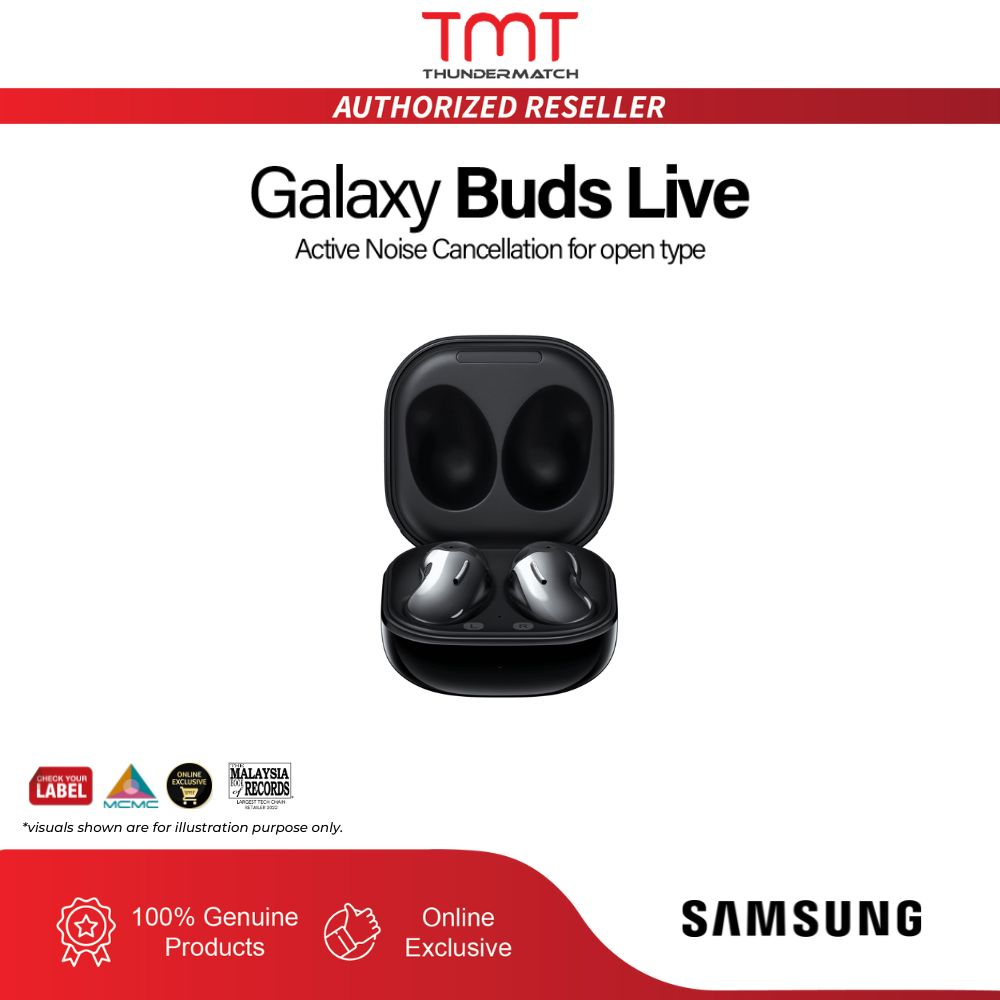 Samsung Galaxy Buds Live R180 Noise Cancelling Wireless Earbuds - Black &  Bronze