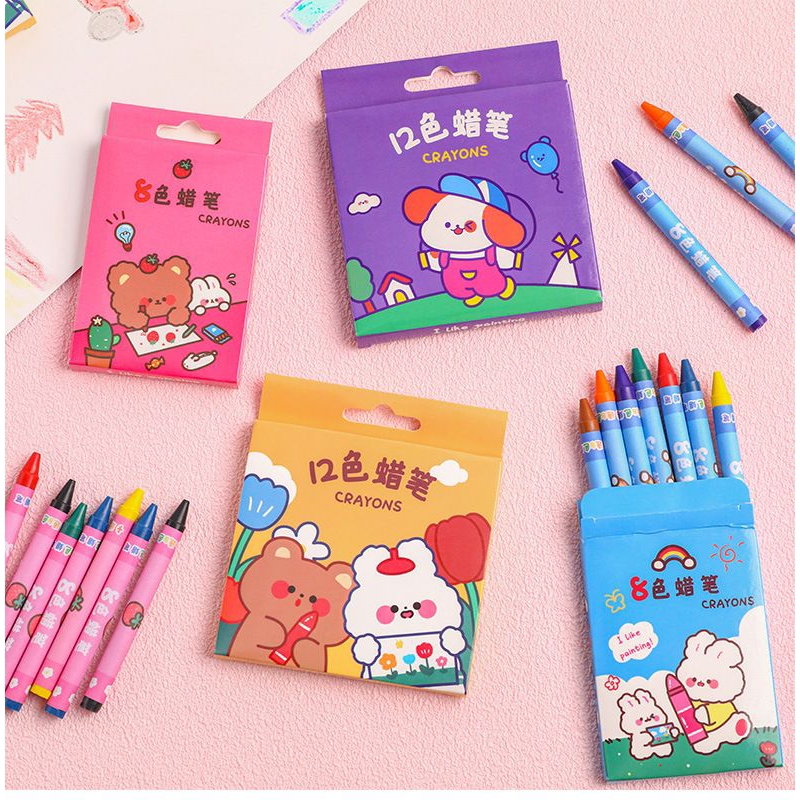 Crayon Safe For Children Non Dirty Washable 不脏手安全幼儿蜡笔 Shopee Malaysia
