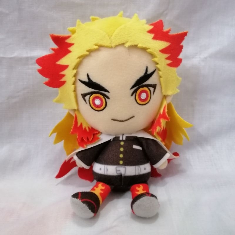 Kyojuro Rengoku DEMON SLAYER KIMETSU NO YAIBA chibi SOFTTOY PLUSH doll ...